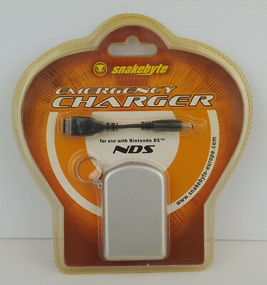 SNAKEBYTE COMPATIBLE NINTENDO DS EMERGENCY CHARGER - NEW FACTORY SEALED