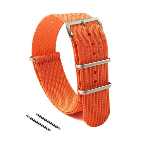 New High Quality Men's Wrap-Around Canvas Nylon Watch Strap Band 18mm 20mm 22mm - Picture 9 of 9