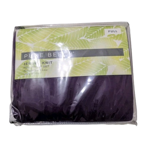 Pure Beech Jersey Knit 100 Modal Full 4 Pc Sheet Set Purple New eBay
