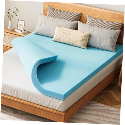 3 Inch Queen Memory Foam Mattress Topper, Cooling Gel Infused Mattress Topper,