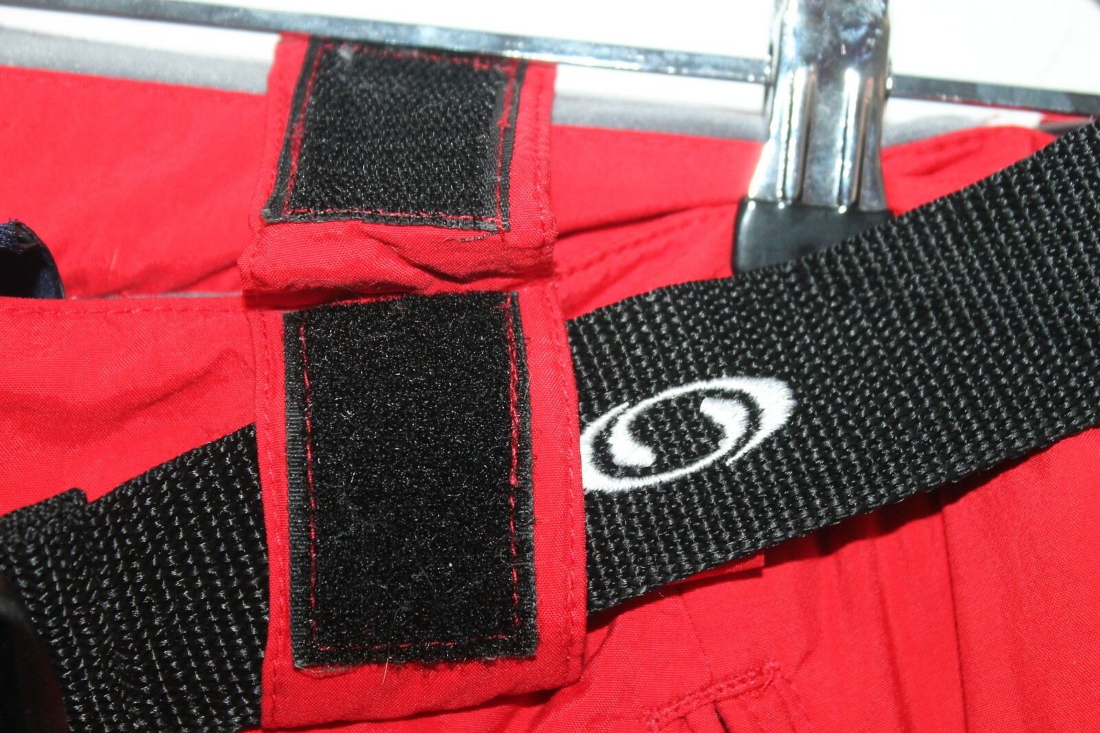 Salomon pantaloni da sci rossi da uomo snowboard sci salopette pantaloni da neve taglia XL