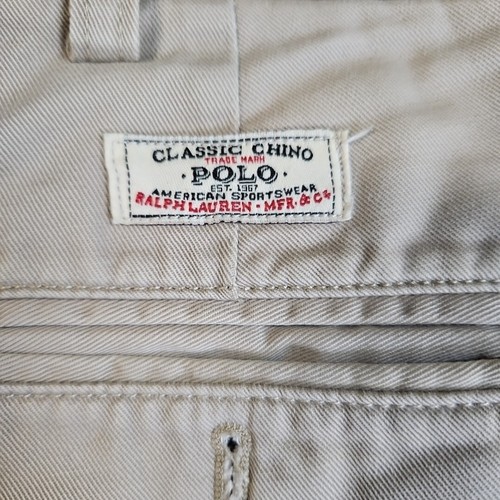 Vintage POLO Ralph Lauren Men’s Clothes SZ 36X34 Hammond Khaki Chino Pants - Picture 10 of 17