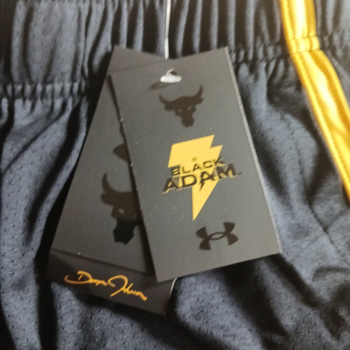 レア　ネバーサマー　ミニプロト　137 Black Adam Rare Under Armour Mens Project Rock Mesh Shorts