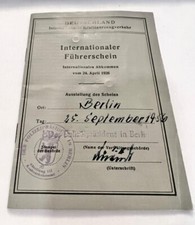 Jewish woman driver license issued in W. Germany motorcycle Berlin Police