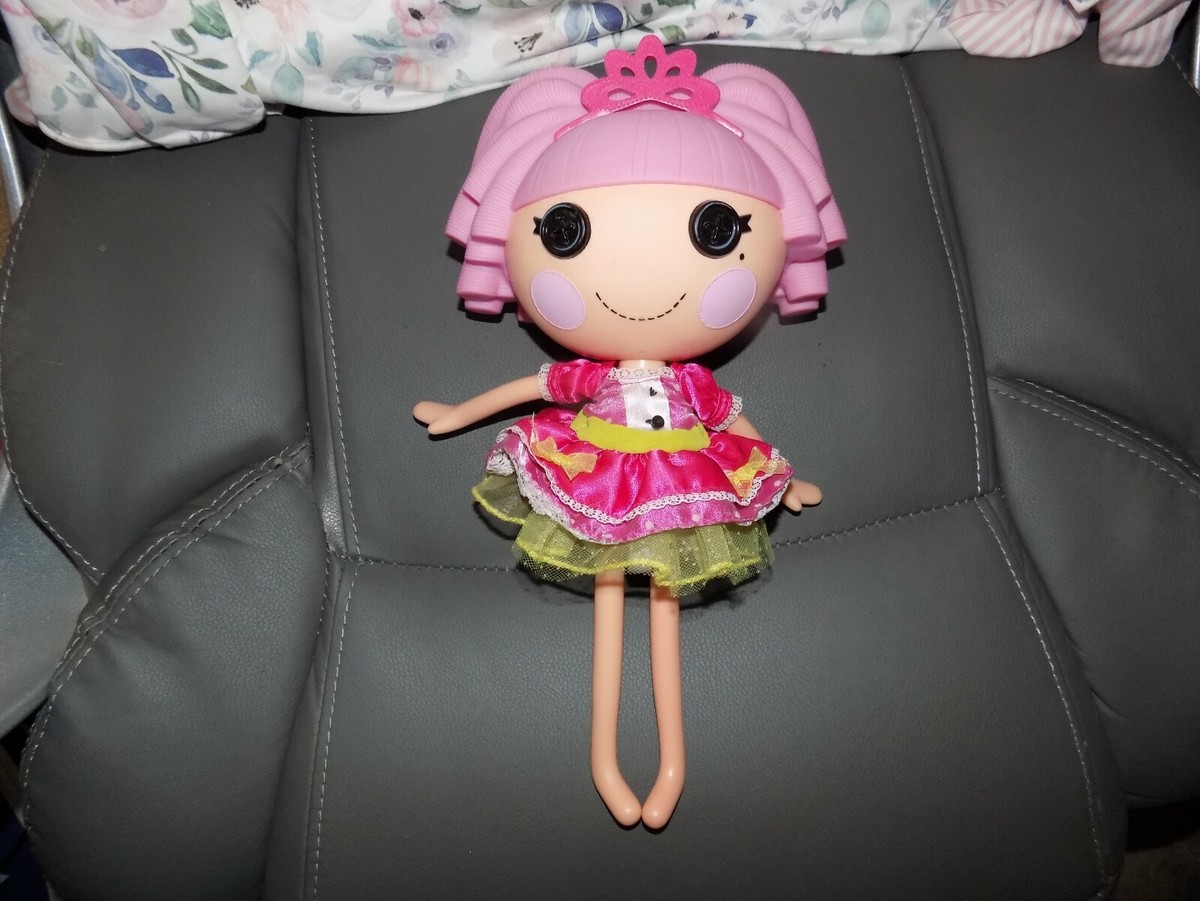 2009 Lalaloopsy Jewel Sparkles Doll Full Size Pink Hair With Crown