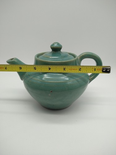 Zanesville Stoneware Pottery Seacrest Green Celadon D-13 Teapot Glazed - Picture 16 of 16