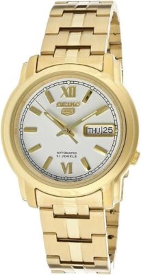 Seiko 5 Automatic 21 Jewels SNKK84K1 Stainless Steel White Dial 30M Mens Watch