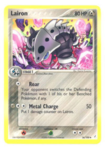 Pokemon - Lairon - 36/100 - Uncommon - EX Crystal Guardians - NM
