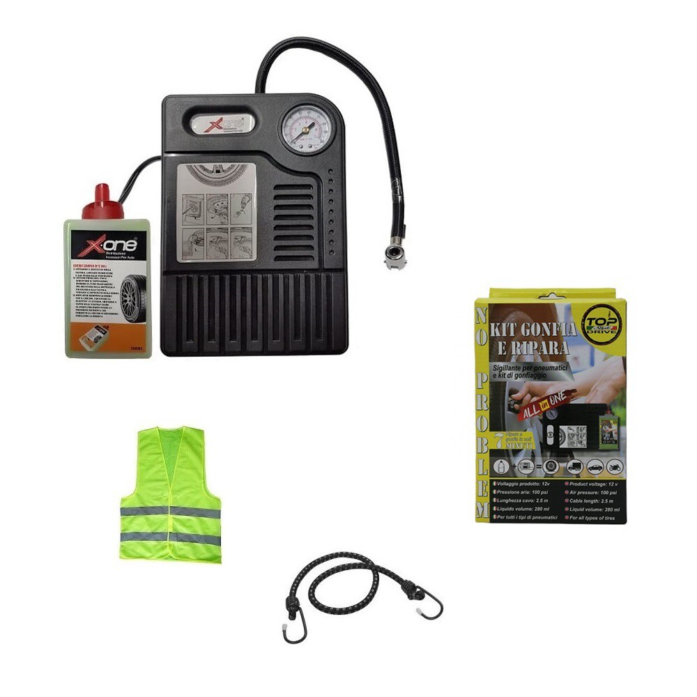 PER NISSAN JUKE KIT GONFIA E RIPARA GOMME PER AUTO MOTO SCOOTER BICI QUAD 280ML