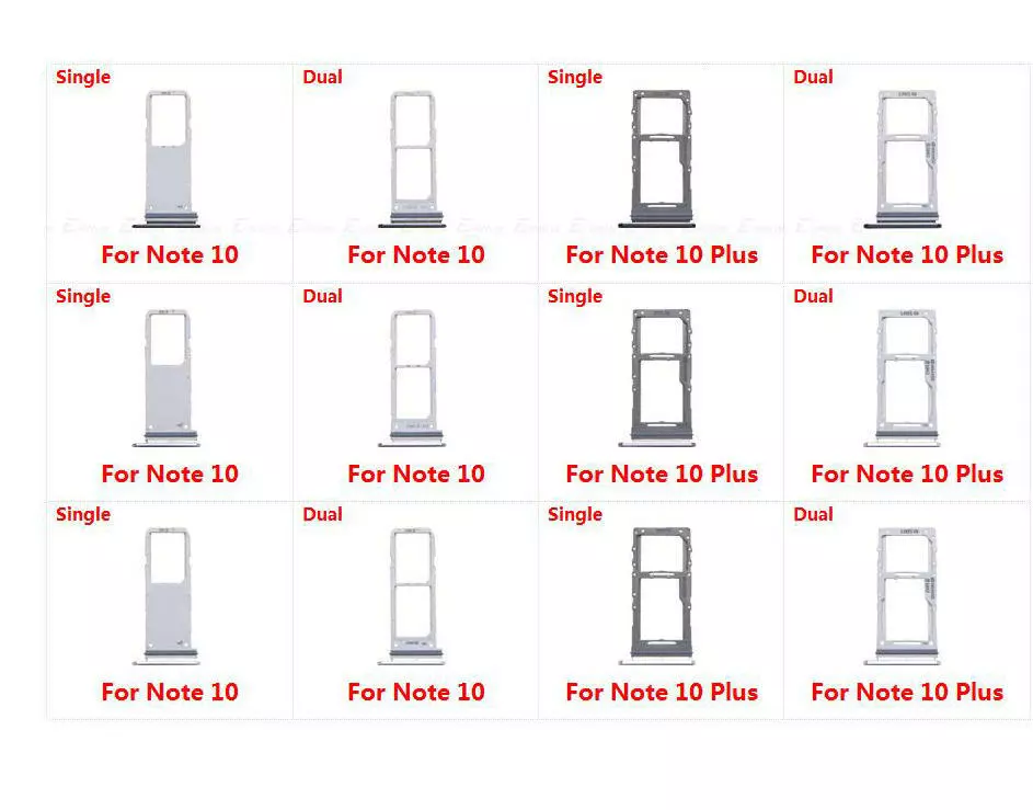 Sim Tray SD Card Holder For Samsung Note 10 Plus 10+ 5G Galaxy