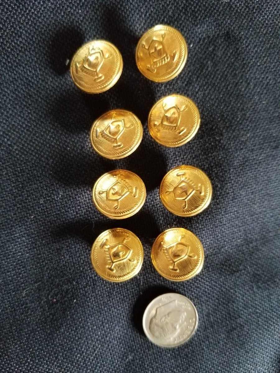 Ralph Lauren POLO Metal lot Of 10 15mm & 20mm Gold Blazer