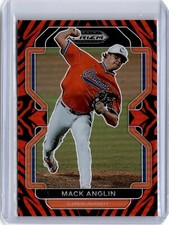 2022 Prizm Draft Picks Tiger Stripe Mack Anglin 32/99 (B22) Royals