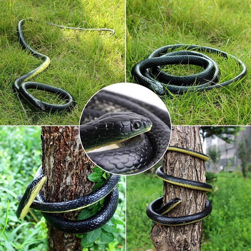 1Pc 130cm Long Soft Rubber Snake Garden Props Prank Toy Gift Hot - Picture 2 of 10