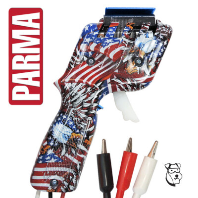 #264WAF PARMA 4 OHM CUSTOM TURBO Wet Wound 1/24 Slot Car Controller USA Flag