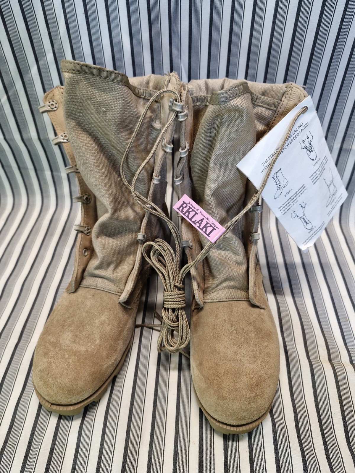 ALTAMA ARMY HOT WEATHER COMBAT BOOTS SIZE 4 1/2 WIDE  Made in USA