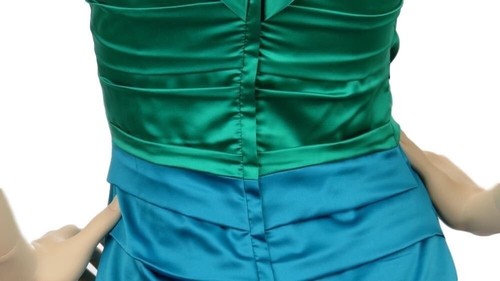 Vestido para mujer talla 4 fruncido sin mangas cuello en V Express - Imagen 10 de 11