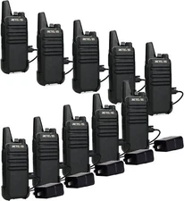 Long Range Walkie Talkies Retevis RT22 Rechargeable Two Way Radios 10Pack & USB