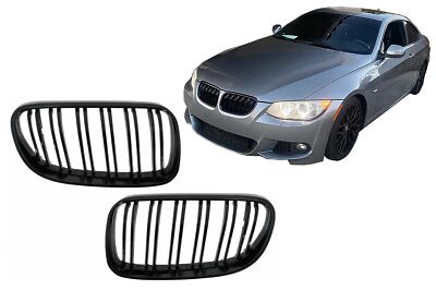 Nierengitter für BMW 3er E92 E93 Coupe Cabrio LCI 2010 2015 Doppelstreifen