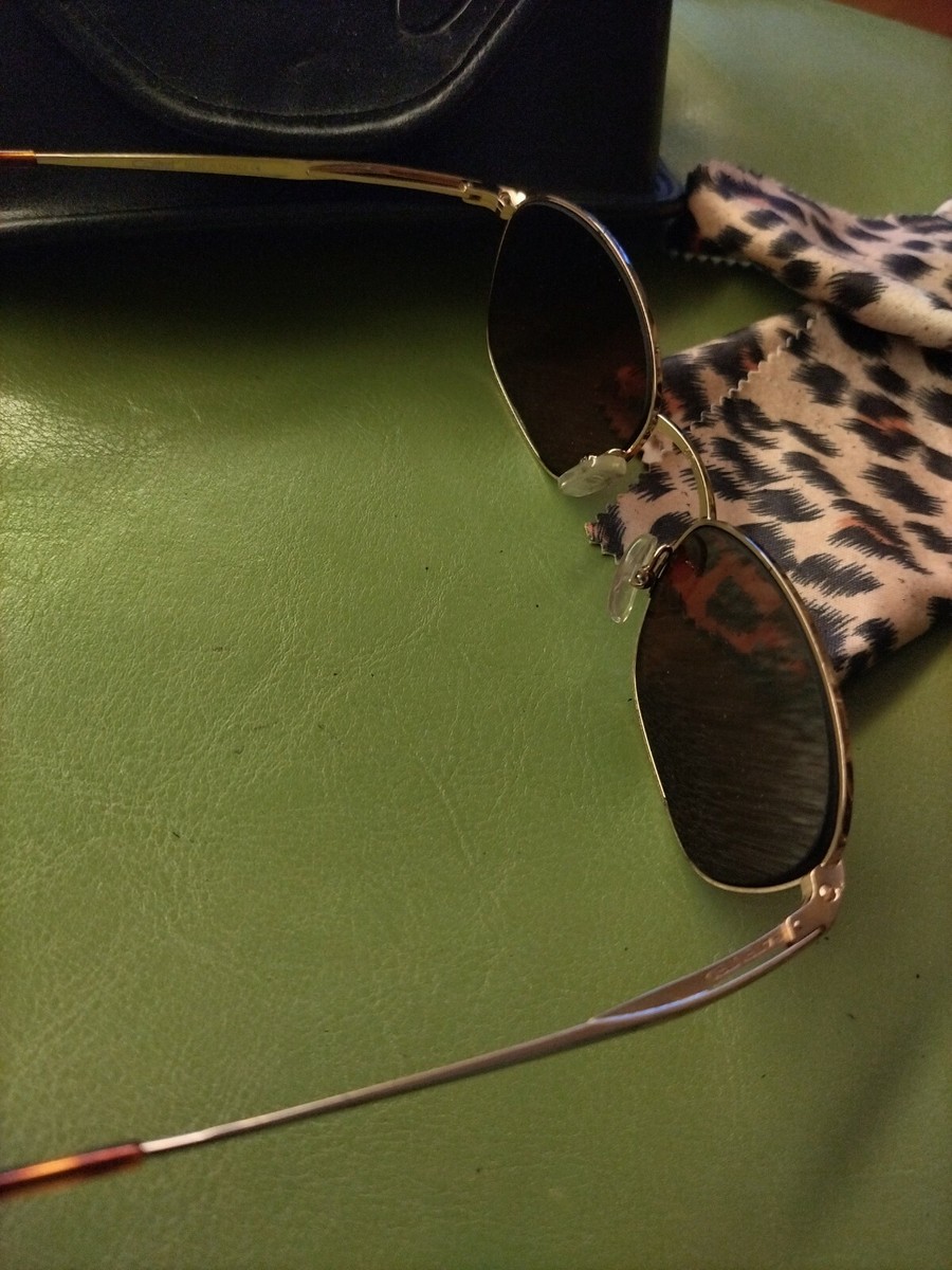 RARE Vintage Collet Sunglasses Silver Gold frame France M.19 51019