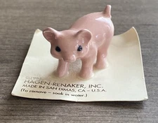 Hagen Renaker Pig Figure Vintage 1995 San Dimas CA. 