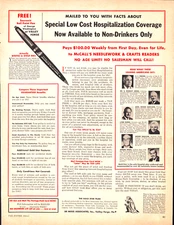 De Moss Associates Hospitalization Insurance Valley Forge Vintage Print Ad 1963