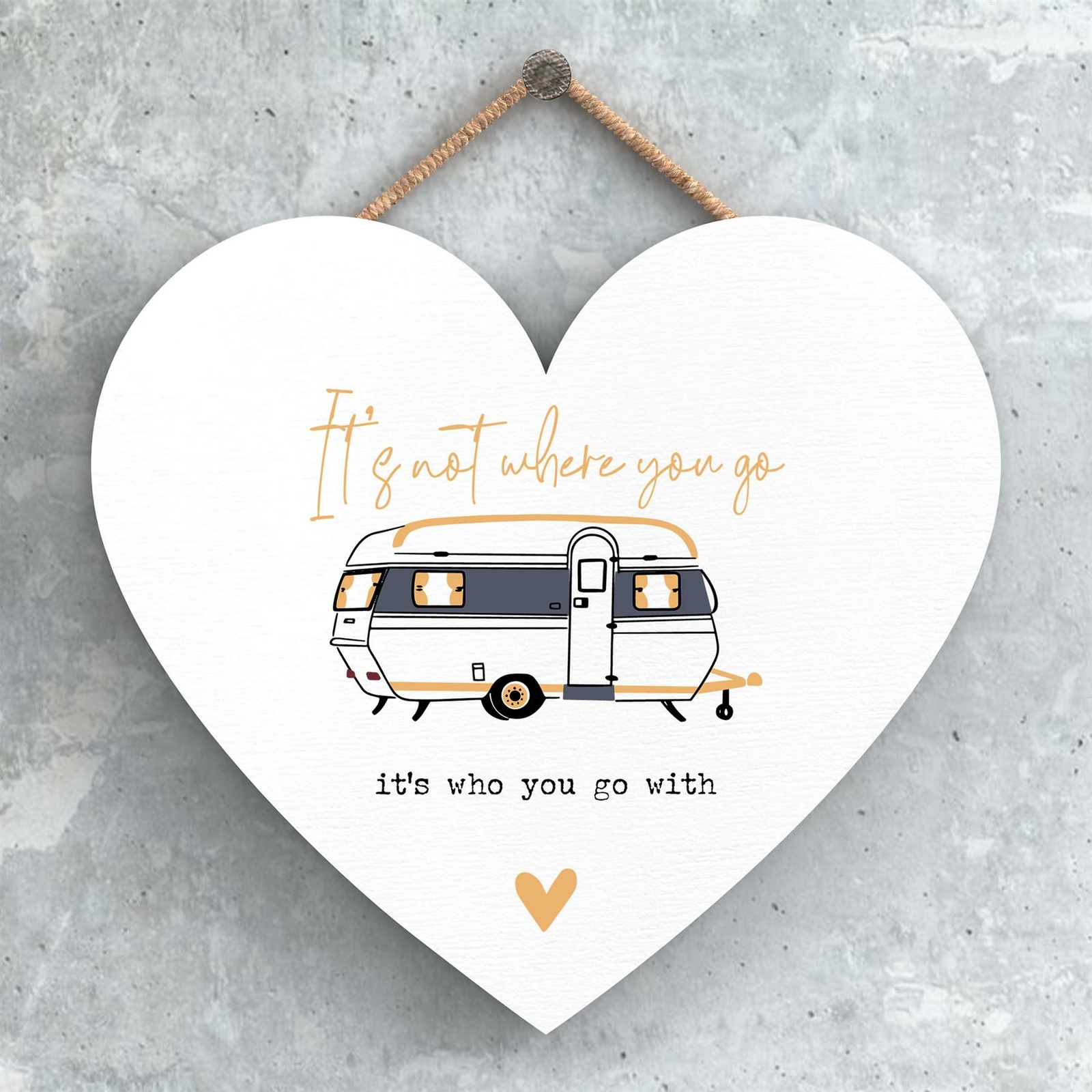 NOT WHERE WHO CAMPER CARAVAN CAMPING THEMED HANGING PLAQUE