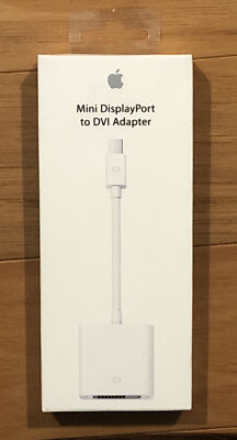 Apple OEM Genuine Mini DisplayPort to DVI Adapter A1305 White NEW