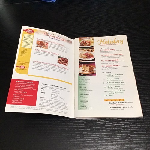 Betty Crocker Holiday Entrees Sides Brunches & More Cookbook Booklet #178 2001 - Picture 4 of 8
