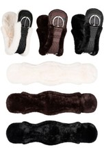 Equinate Westerngurt Classical synthetik Lammfell Sattelgurt Western Bauchgurt