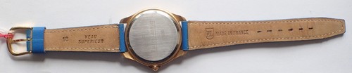 Montre Pierre Lannier dorée avec mouvement quartz Ronda 762. Fonctionne - Foto 3 di 8