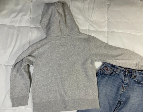 OshKosh Boys Adjustable Loose Jeans Size 7 Regular & Pullover Hoodie Size 7 - Picture 4 of 16