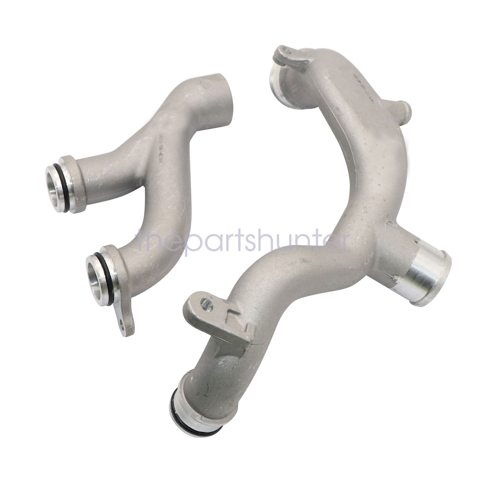 2Pcs Fits Land Rover Range Rover 13-19 Metal Coolant Water Outlet Pipes USA