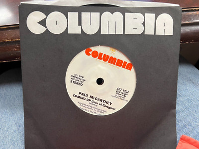 Paul McCartney Coming Up (Live at Glasgow) 7'' 1980 columbia AE7-1204 DJ PROMO