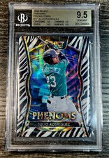 2020 Panini Select JULIO RODRIGUEZ Phenoms Zebra Prizm #17 RC BGS 9.5 SSP 1/1?