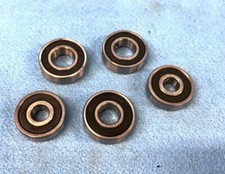ASSORTED RUBBER SEAL BALL BEARINGS  LOT OF 5 