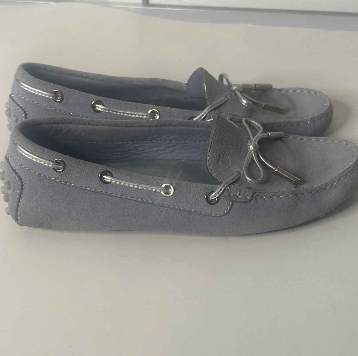 TOD’S Tod's Gommini mocassini suola in pelle scamosciata viola fiocco 6 5