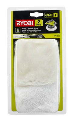 Ryobi Wachs- & Polierhauben Set RAK2BB Polierpad für Akku-Polierer R18B-0 Auto