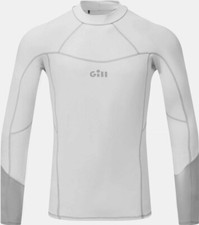 Gill Mens Pro Long Sleeve Rash Vest Top - WHITE - SIZE XXL
