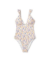 NWT WOMEN S FLORAL ONE-PIECE SWIMSUIT - Small