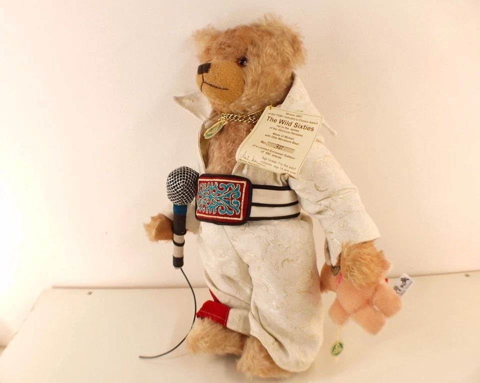 Hermann Orso Bear Il Wild Sixties Orsacchiotto Peluche 42 CM Nuovo Edition - Immagine 3 di 4