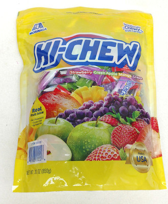 30 Oz Morinaga Hi-Chew Candy Grape Mango Apple Strawberry Real Fruit Juice. GF