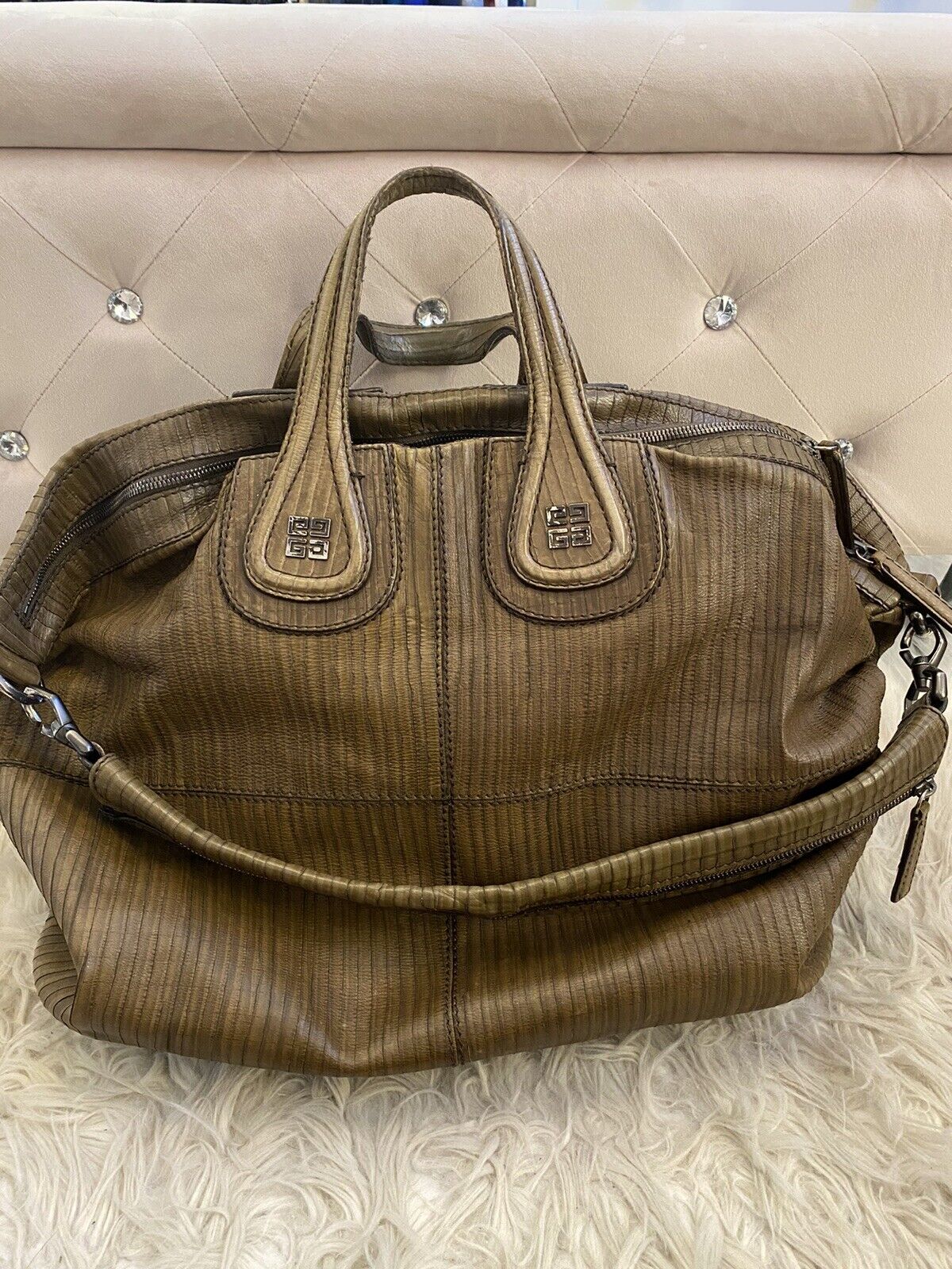 Givenchy Nightingale Large Olive Green Bag