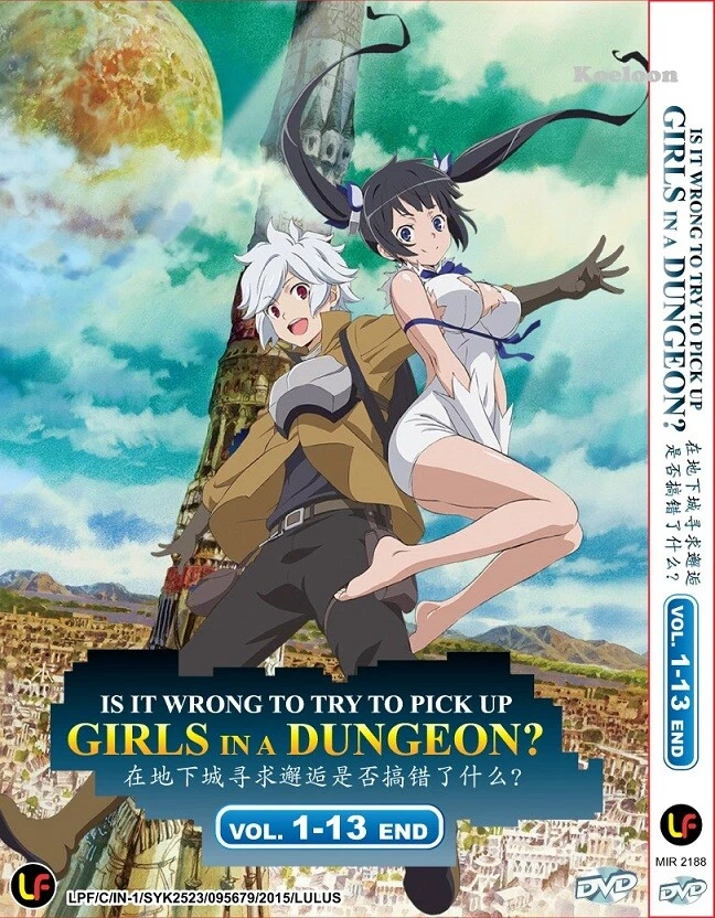 DVD Anime Is It Wrong To Try Pick Up Girls In Dungeon? Season 1-5 +Movie English - Image 3 of 4