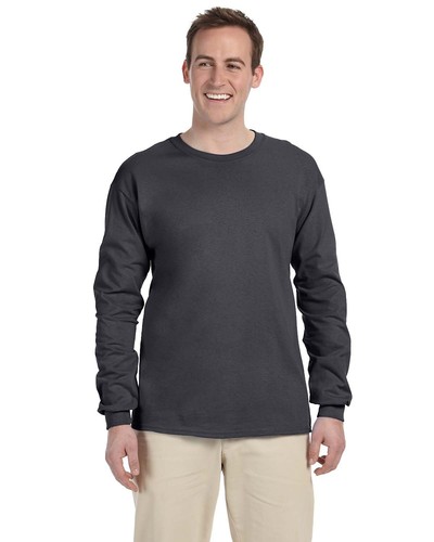 Gildan Ultra Cotton Mens G240 Crewneck T Shirt Blank Long Sleeve T-Shirt - 2400 - Picture 5 of 12