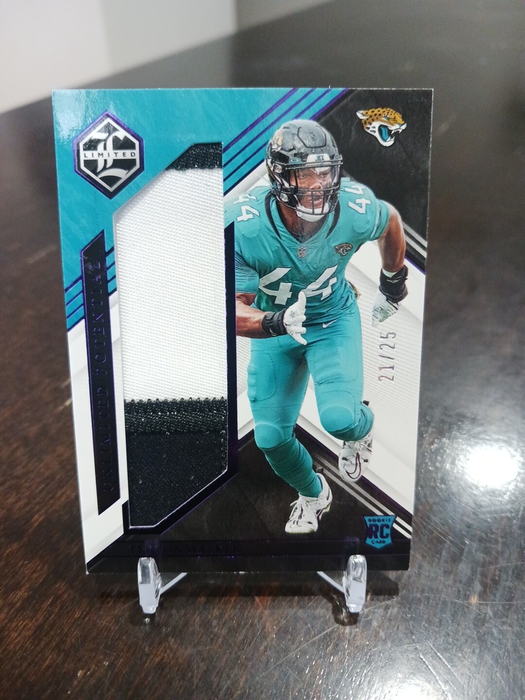 Travon Walker 2022 Panini Limited Rookie Patch /25 LP-TWA Jaguars RC Card