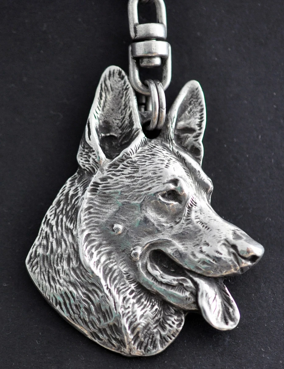 Retro Style 3D Vintage Silver Color German Shepherd & Belgian Malinois &  Cattle Dog Charm Pendant Necklace Long Chain | Wish