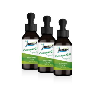 Nimm 3, zahl 2 Aktion Coenzym Q10 Tropfen - 3x60ml - 500mg Coenzym Q10 pro Tag