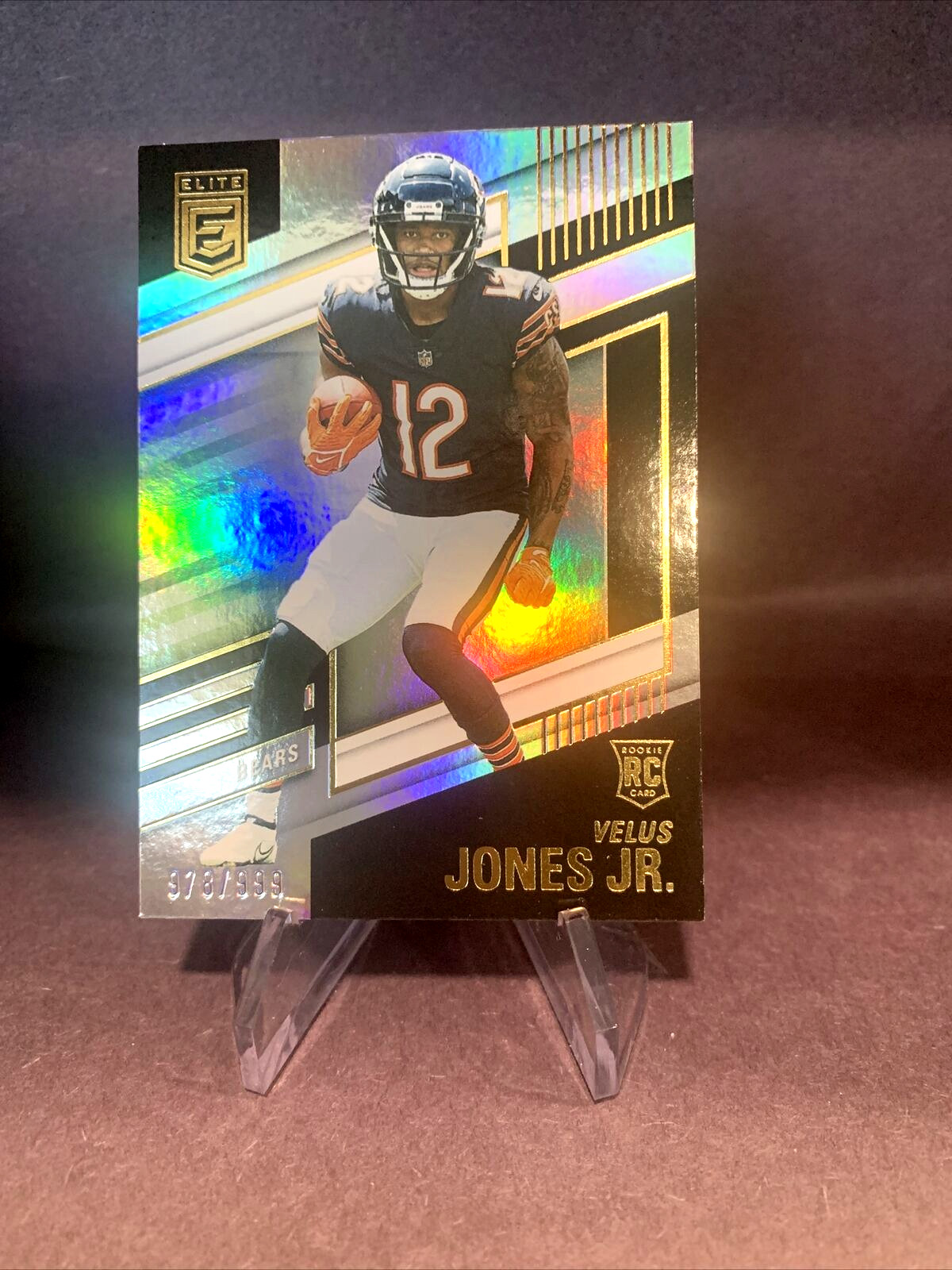 2022 Donruss Elite - Velus Jones Jr Rookie Numbered 978/999 - Bears