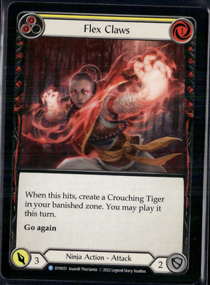 Flex Claws DYN051 Yellow Flesh and Blood TCG FAB TCG
