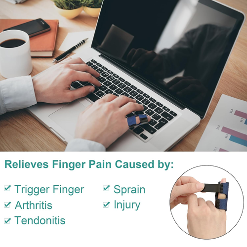 Small Trigger Finger Splint - 2 Pack Pinkie Finger Brace for Broken Finger, Fing - Picture 3 of 12